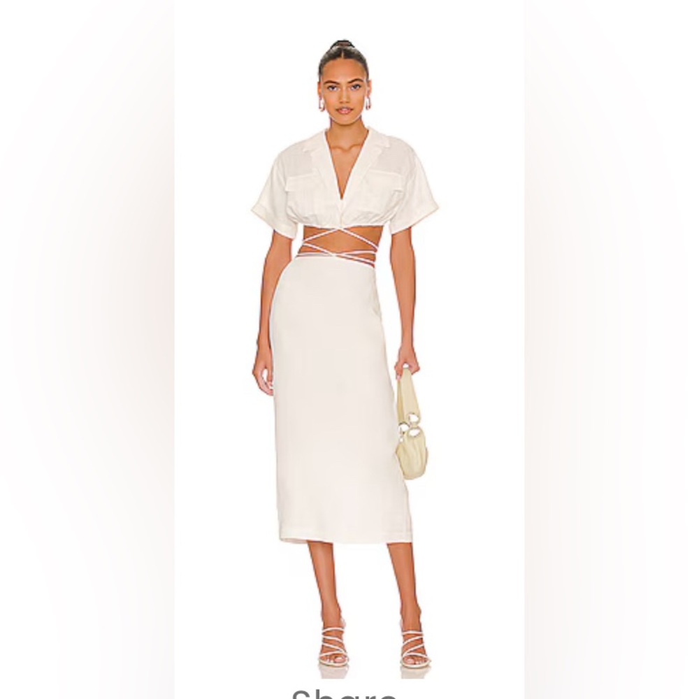 L’Academie two piece white set